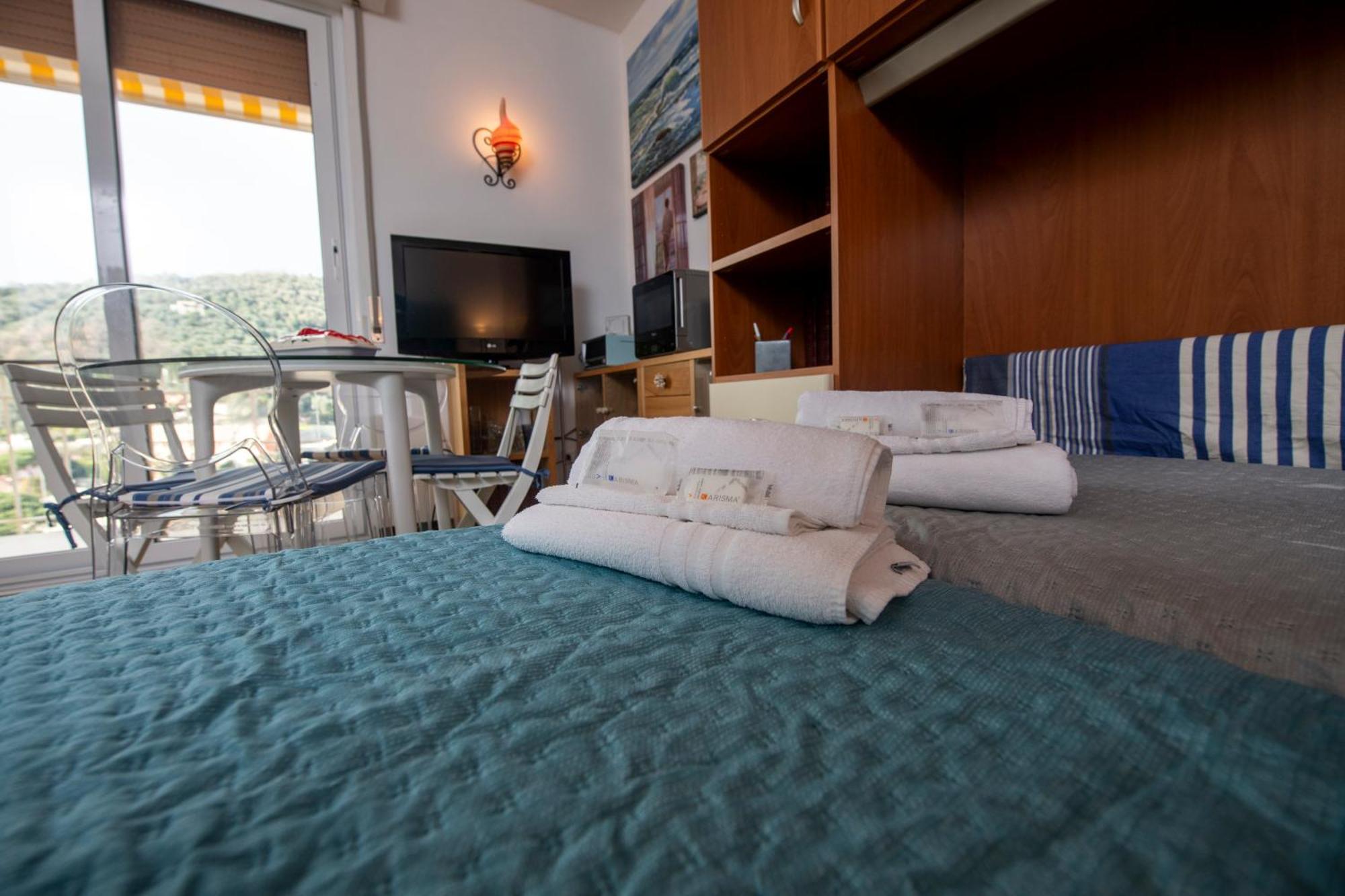 Appartement 239 - Casa Del Sole Vista Mare Moneglia - 5Minuti A Piedi Dal Mare - Parcheggio Privato Extérieur photo