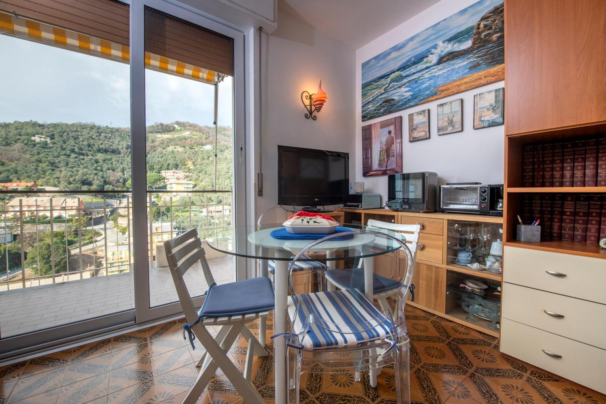 Appartement 239 - Casa Del Sole Vista Mare Moneglia - 5Minuti A Piedi Dal Mare - Parcheggio Privato Extérieur photo